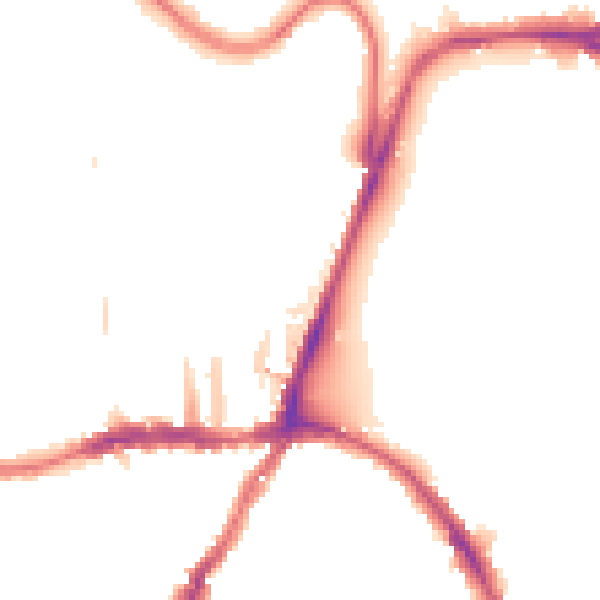 Night-time road noise heatmap for SE19 1SZ