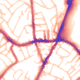 Daytime road noise heatmap for SE19 1TQ