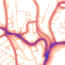 Daytime road noise heatmap for SE19 1XA