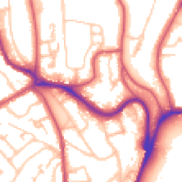 Daytime road noise heatmap for SE19 1XG