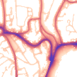 Daytime road noise heatmap for SE19 1XJ