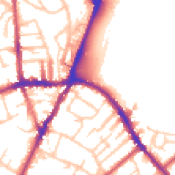 Daytime road noise heatmap for SE19 2AA