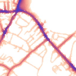 Daytime road noise heatmap for SE19 2AJ