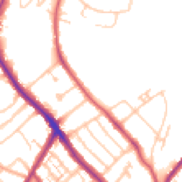 Daytime road noise heatmap for SE19 2DL