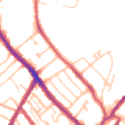 Daytime road noise heatmap for SE19 2DN