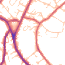 Daytime road noise heatmap for SE19 2DU