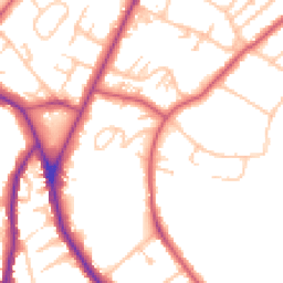 Daytime road noise heatmap for SE19 2DX