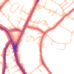 Daytime road noise heatmap for SE19 2EA
