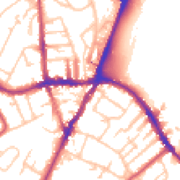 Daytime road noise heatmap for SE19 2ET
