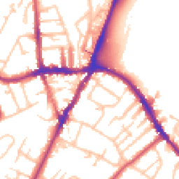 Daytime road noise heatmap for SE19 2LD