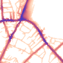 Daytime road noise heatmap for SE19 2LH