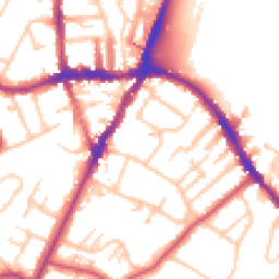 Daytime road noise heatmap for SE19 2LJ