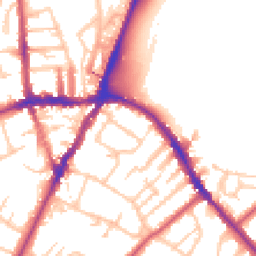 Daytime road noise heatmap for SE19 2LL