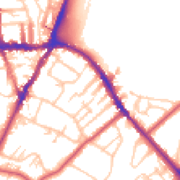 Daytime road noise heatmap for SE19 2LN