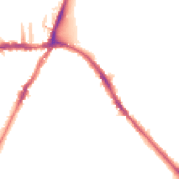 Night-time road noise heatmap for SE19 2LN