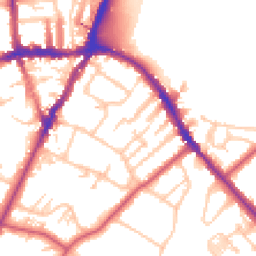 Daytime road noise heatmap for SE19 2LS