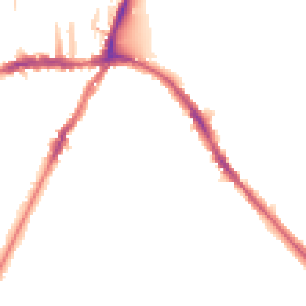 Night-time road noise heatmap for SE19 2LS