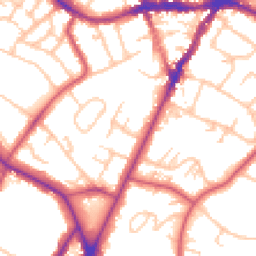 Daytime road noise heatmap for SE19 2NP