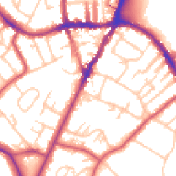 Daytime road noise heatmap for SE19 2PW
