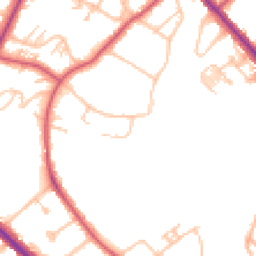 Daytime road noise heatmap for SE19 2SD