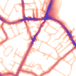 Daytime road noise heatmap for SE19 2TD
