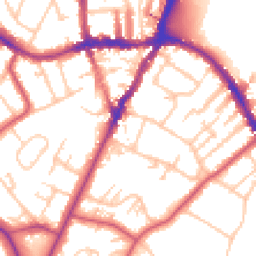 Daytime road noise heatmap for SE19 2UQ
