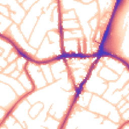 Daytime road noise heatmap for SE19 3AH