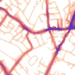 Daytime road noise heatmap for SE19 3AZ