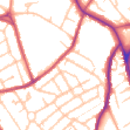 Daytime road noise heatmap for SE19 3BJ