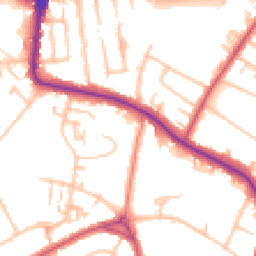 Daytime road noise heatmap for SE19 3BQ