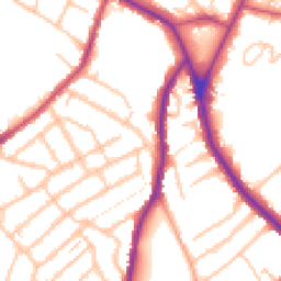 Daytime road noise heatmap for SE19 3BZ