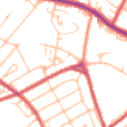 Daytime road noise heatmap for SE19 3HZ