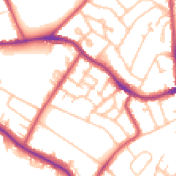 Daytime road noise heatmap for SE19 3JL