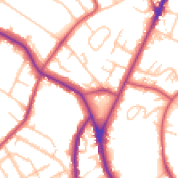 Daytime road noise heatmap for SE19 3LX