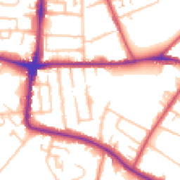 Daytime road noise heatmap for SE19 3NT