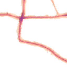 Night-time road noise heatmap for SE19 3NW