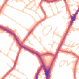 Daytime road noise heatmap for SE19 3PZ