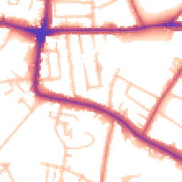 Daytime road noise heatmap for SE19 3QZ