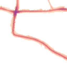 Night-time road noise heatmap for SE19 3QZ