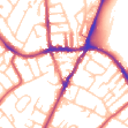 Daytime road noise heatmap for SE19 3RU