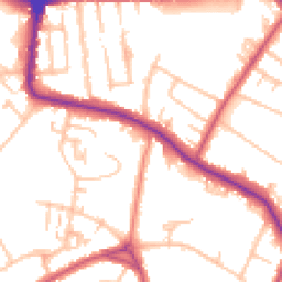 Daytime road noise heatmap for SE19 3XA