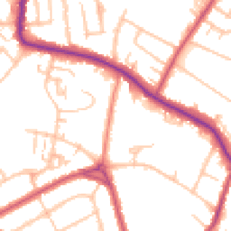 Daytime road noise heatmap for SE19 3XD