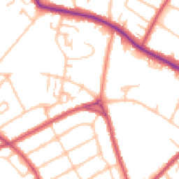 Daytime road noise heatmap for SE19 3XE