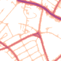 Daytime road noise heatmap for SE19 3XQ