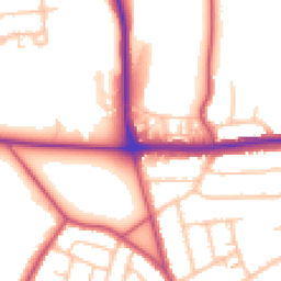 Daytime road noise heatmap for SE2 0AA
