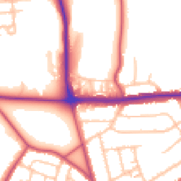 Daytime road noise heatmap for SE2 0AJ