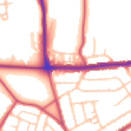 Daytime road noise heatmap for SE2 0AL