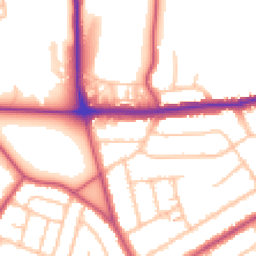 Daytime road noise heatmap for SE2 0AU