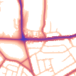 Daytime road noise heatmap for SE2 0AW