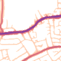 Daytime road noise heatmap for SE2 0DL